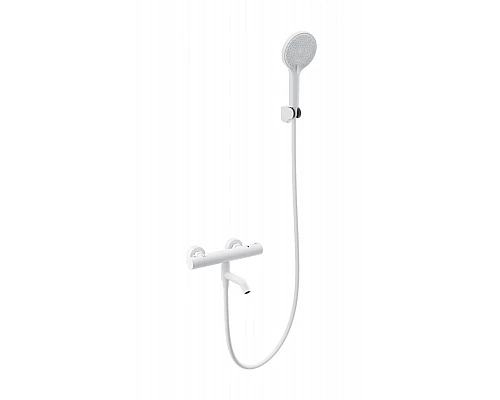 Приобрести Смеситель для ванны с душем и термостатом WONZON & WOGHAND, Белый матовый (WW-B2065-A1-MW) в магазине сантехники Santeh-Crystal.ru