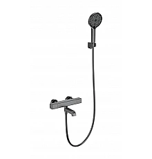 Смеситель для ванны с душем и термостатом WONZON & WOGHAND, Темный графит (WW-B2016-A1-BGG)