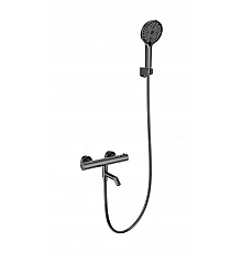 Смеситель для ванны с душем и термостатом WONZON & WOGHAND, Темный графит (WW-B2065-A1-BGG)