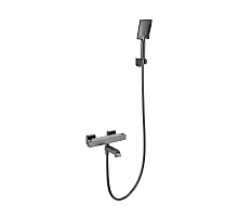 Смеситель для ванны с душем и термостатом WONZON & WOGHAND, Темный графит (WW-B2026-A1-BGG)