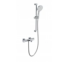 Смеситель для ванны с душевым гарнитуром и термостатом WONZON & WOGHAND, Хром (WW-C2018-A-CR)