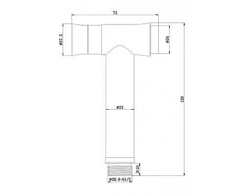 Гигиеническая лейка AltroBagno BS 060202 Cr