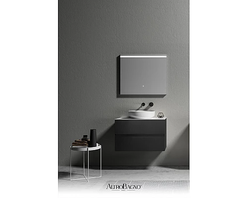 Тумба с раковиной AltroBagno Calabria 800 Matte black