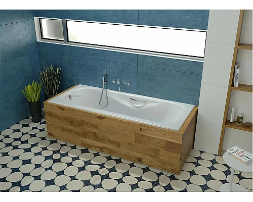 Ванна чугунная Универсал Сибирячка 150x75 с ручками