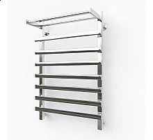 Водяной полотенцесушитель Эрато Квадрат 33 1200х600 (с верхней полкой)