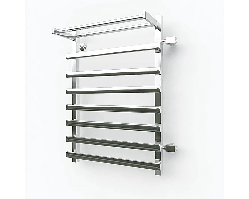 Купить Водяной полотенцесушитель Эрато Квадрат 33 1000х400 (с верхней полкой и правым боковым подключением) в магазине сантехники Santeh-Crystal.ru