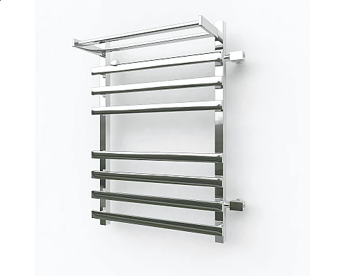 Приобрести Водяной полотенцесушитель Эрато Квадрат NEXT 2 600х600 (с верхней полкой и правым боковым подключением) в магазине сантехники Santeh-Crystal.ru