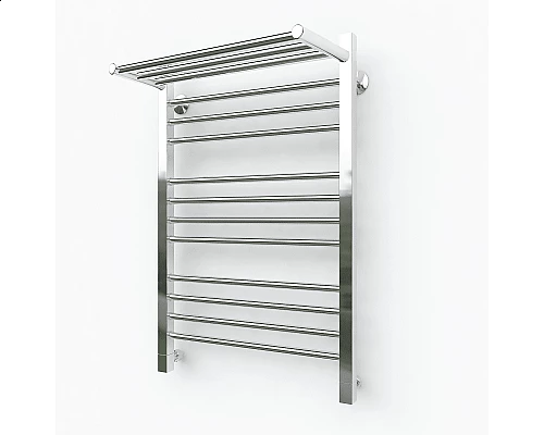 Заказать Водяной полотенцесушитель Эрато Квадрат 3 700х500 (с верхней полкой) в магазине сантехники Santeh-Crystal.ru