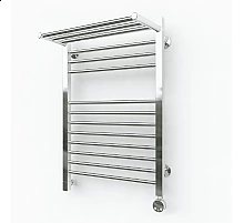 Электрический полотенцесушитель Эрато Квадрат 1 с верхней полкой 800х500