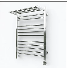 Электрический полотенцесушитель Эрато Квадрат 4 с верхней полкой 800х400