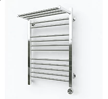 Электрический полотенцесушитель Эрато Квадрат 4 с верхней полкой 1200х400
