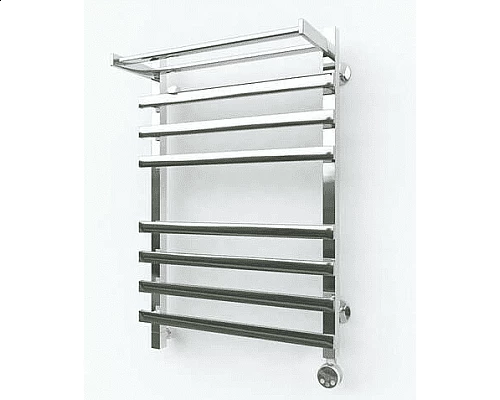 Купить Электрический полотенцесушитель Эрато Квадрат NEXT 1 с верхней полкой 700х500 в магазине сантехники Santeh-Crystal.ru