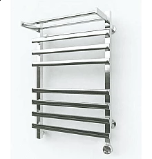 Электрический полотенцесушитель Эрато Квадрат NEXT 1 с верхней полкой 700х600