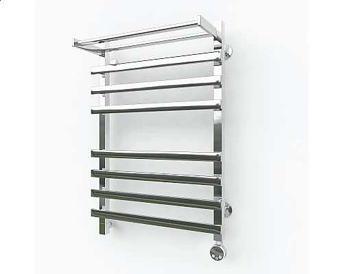 Купить Электрический полотенцесушитель Эрато Квадрат NEXT 2 с верхней полкой 700х600 в магазине сантехники Santeh-Crystal.ru