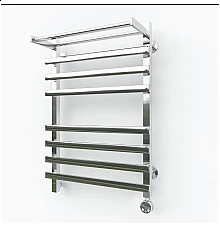 Электрический полотенцесушитель Эрато Квадрат NEXT 2 с верхней полкой 800х500