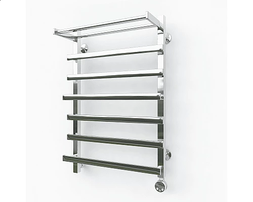 Купить Электрический полотенцесушитель Эрато Квадрат 23 с верхней полкой 800х500 в магазине сантехники Santeh-Crystal.ru