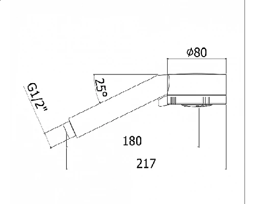 Ручной душ четырёхрежимный ABC CEZARES CZR-D3F-NOP чёрный матовый