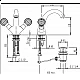 Смеситель для раковины с донным клапаном CEZARES ATLANTIS-LS1-03/24-Sw/M