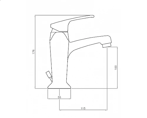 Смеситель на раковину Cezares LEGEND-LSM2-01