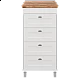 Заказать Марта - 50 Комод напольный с 4 ящ. верх ПВХ Ива в магазине сантехники Santeh-Crystal.ru
