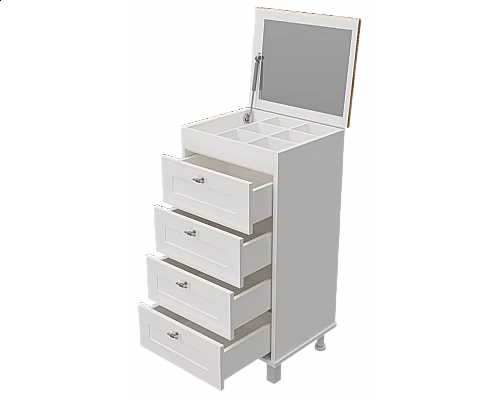 Заказать Марта - 50 Комод напольный с 4 ящ. верх ПВХ Ива в магазине сантехники Santeh-Crystal.ru