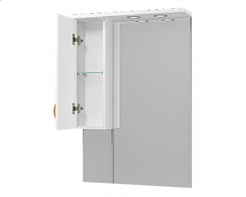 Приобрести Амбра - 70 зеркало-шкаф лев. (свет) в магазине сантехники Santeh-Crystal.ru