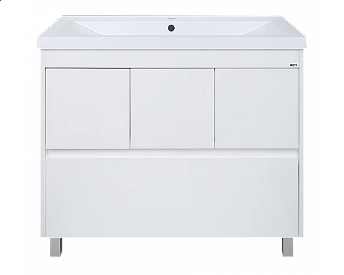 Приобрести Алиса-100 тумба 1 ящ. напольная белая эмаль / раковина в магазине сантехники Santeh-Crystal.ru