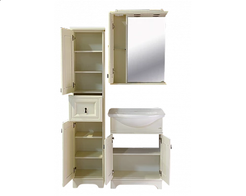 Приобрести Лувр - 60 Тумба напольная, слоновая кость О в магазине сантехники Santeh-Crystal.ru