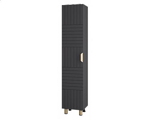 Купить GLOSTER - 35 Пенал напольный левый, графит в магазине сантехники Santeh-Crystal.ru