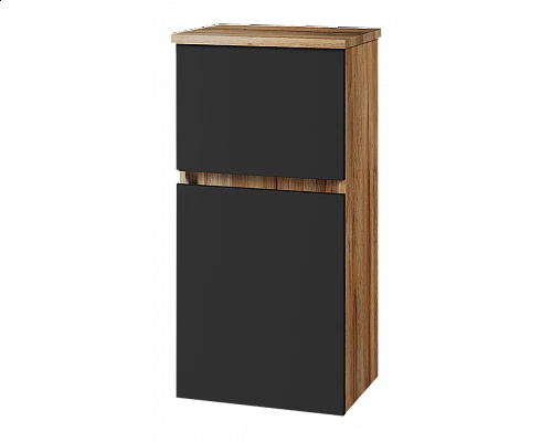 Купить Ива - 40 Полупенал подвесной комбин. Графит пленка О в магазине сантехники Santeh-Crystal.ru