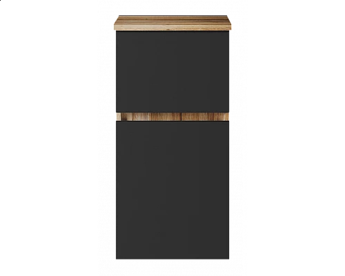 Купить Ива - 40 Полупенал подвесной комбин. Графит пленка О в магазине сантехники Santeh-Crystal.ru