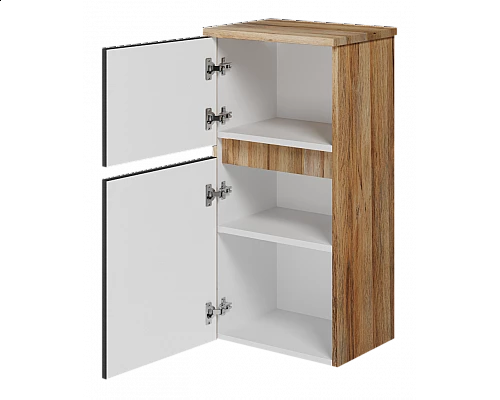 Купить Ива - 40 Полупенал подвесной комбин. Графит пленка О в магазине сантехники Santeh-Crystal.ru