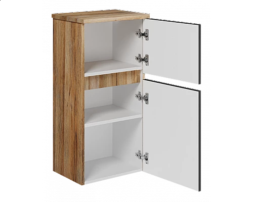 Купить Ива - 40 Полупенал подвесной комбин. Графит пленка О в магазине сантехники Santeh-Crystal.ru