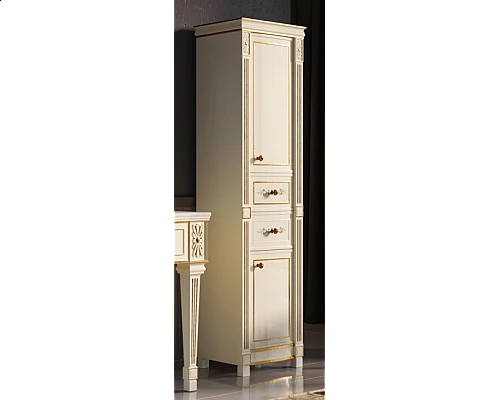 Заказать Tiffany - Пенал 50 белое сусальное золото прав. в магазине сантехники Santeh-Crystal.ru