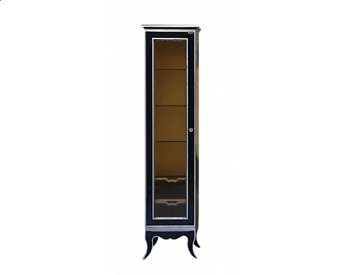 Купить Анжелика - Пенал 40 лев. черный с серебром в магазине сантехники Santeh-Crystal.ru