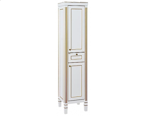 Купить Женева - 40 Пенал без Б/К белая патина правый в магазине сантехники Santeh-Crystal.ru