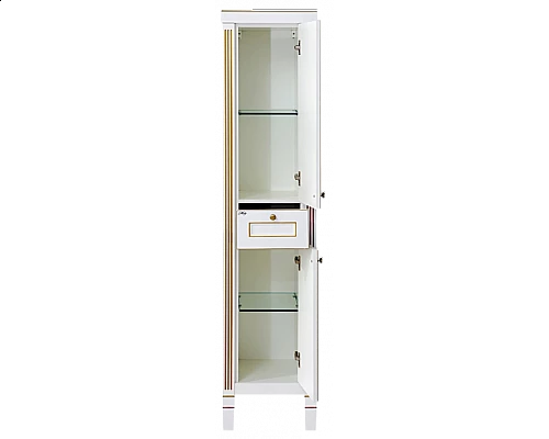 Купить Женева - 40 Пенал без Б/К белая патина правый в магазине сантехники Santeh-Crystal.ru