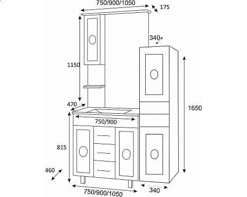 Приобрести Леонардо - 35 Пенал лев.белый  (ангелочек) в магазине сантехники Santeh-Crystal.ru