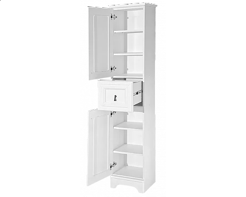 Приобрести Лувр -Пенал, белый левый 1 ящ. в магазине сантехники Santeh-Crystal.ru