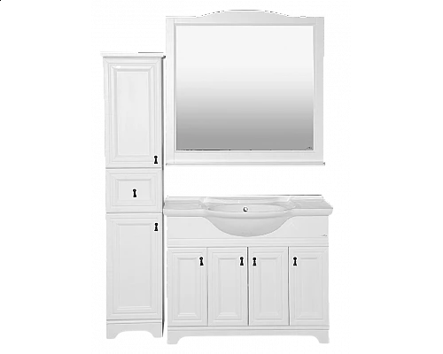 Приобрести Лувр -Пенал, белый левый 1 ящ. в магазине сантехники Santeh-Crystal.ru