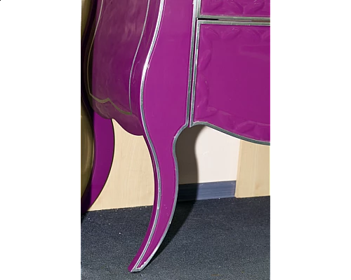 Приобрести Анжелика -100 Тумба сиреневая сусальное серебро с 2 ящ./столешница в магазине сантехники Santeh-Crystal.ru