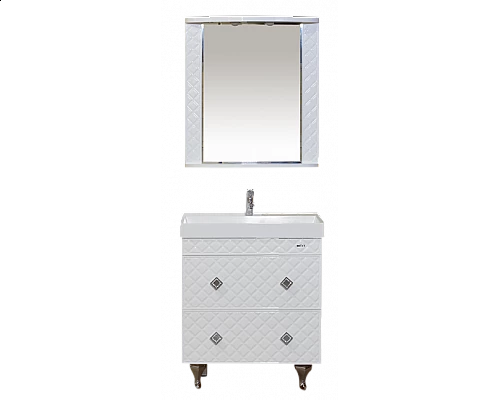 Приобрести Valencia - 80 Тумба НАПОЛЬНАЯ с 2 ящ. белая в магазине сантехники Santeh-Crystal.ru