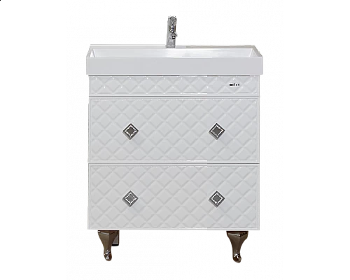 Приобрести Valencia - 80 Тумба НАПОЛЬНАЯ с 2 ящ. белая в магазине сантехники Santeh-Crystal.ru