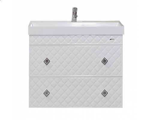 Заказать Valencia - 80 Тумба ПОДВЕСНАЯ с 2 ящ. белая в магазине сантехники Santeh-Crystal.ru