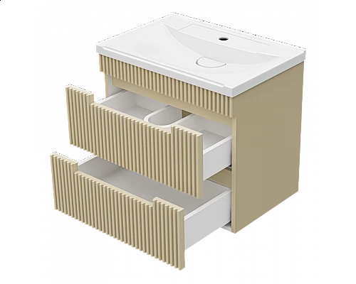 Приобрести ARIANA - 60 Тумба подвесная с 2 ящ. капучино (эмаль) в магазине сантехники Santeh-Crystal.ru