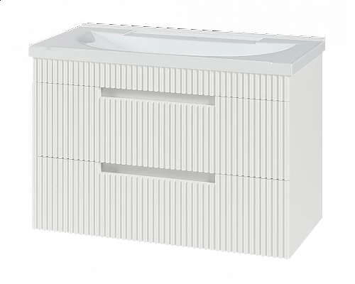 Купить ARIANA - 80 Тумба подвесная с 2 ящ. белая (эмаль) в магазине сантехники Santeh-Crystal.ru