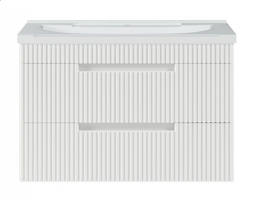 Купить ARIANA - 80 Тумба подвесная с 2 ящ. белая (эмаль) в магазине сантехники Santeh-Crystal.ru