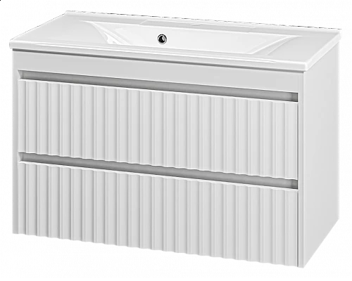 Заказать BALATON - 90 Тумба подвесная с 2 ящ., белый в магазине сантехники Santeh-Crystal.ru