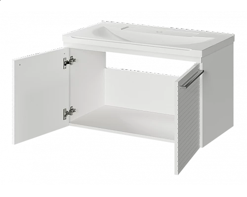 Заказать CATANIA - 80 Тумба подвесная белая (эмаль) в магазине сантехники Santeh-Crystal.ru