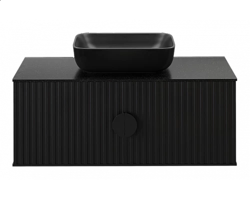 Заказать RICHARD -105 Тумба подвесная 2 дв. черный в магазине сантехники Santeh-Crystal.ru